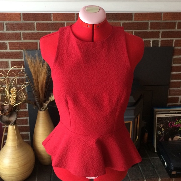 ASOS Red Peplum