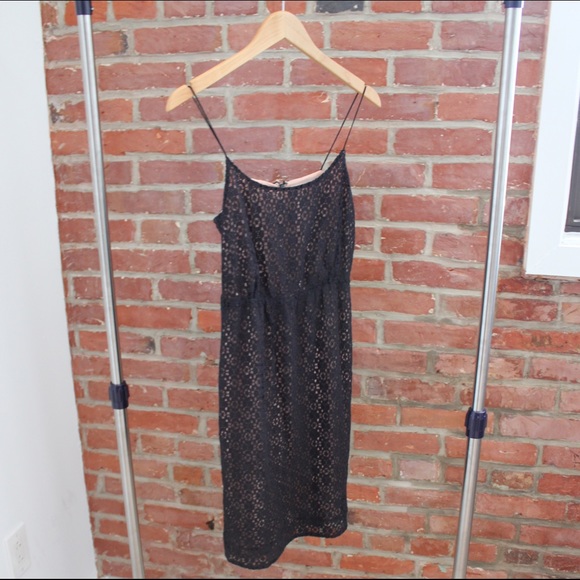 J. Crew Navy Lace Dress