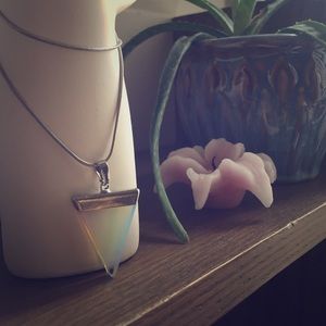 Opalite Triangle Necklace
