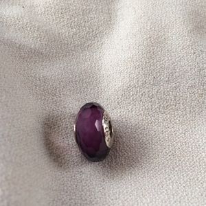 Pandora Purple Faceted Murano Glass Charm