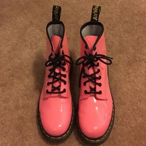 Bubblegum pink Doc Martens size 7