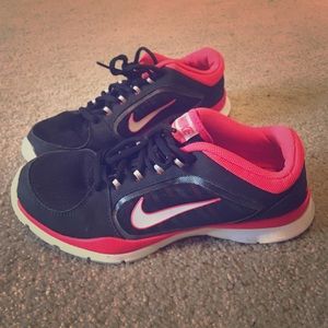 Pink and Black Nike Trainers