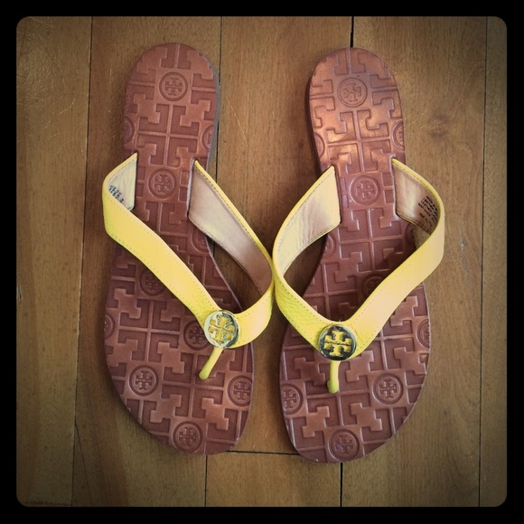 Tory Burch Yellow leather sandal