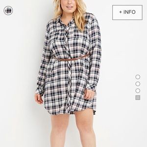 Shirt dress flannel