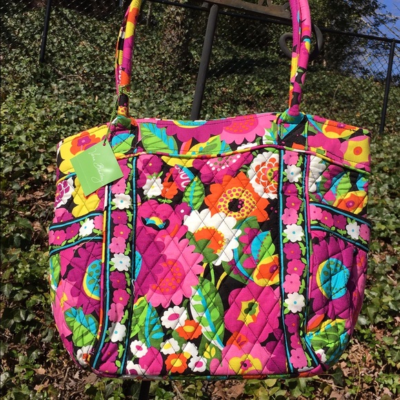 NWT Vera Bradley Campus Tote In Va Va Bloom