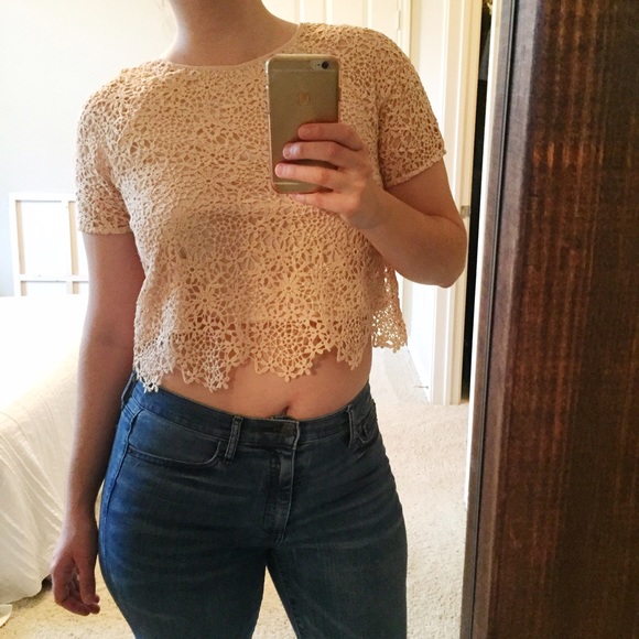 Tops - Crochet Lace Crop Top