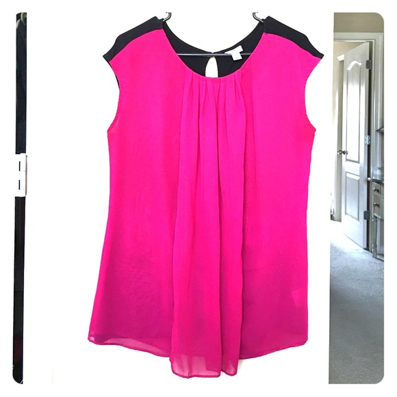 Pink and black camisole