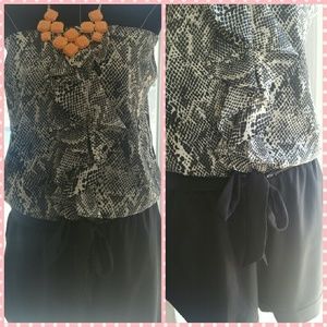 NWOT Express Snakeskin Romper Size L or XL