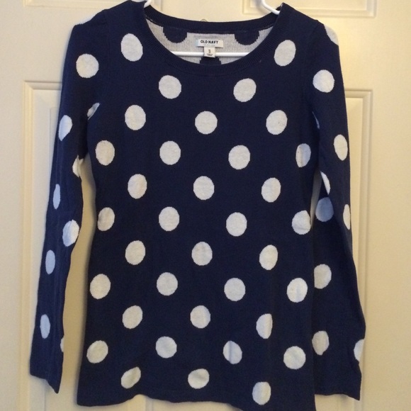 🔷LAST CHANCE🔷 Blue & White Polka Dot Sweater