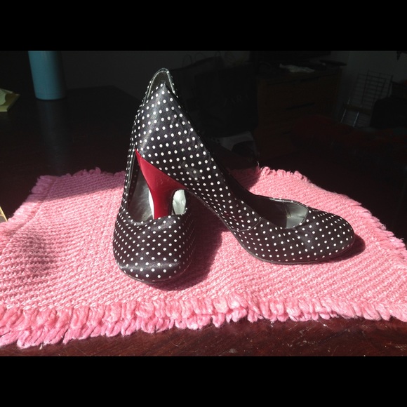 Madden girl polka dot heels