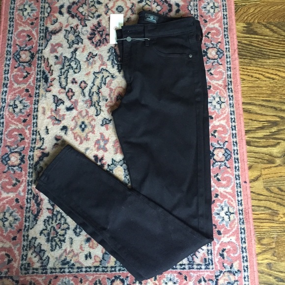 Brand New AG Farrah skinny high-rise black denim