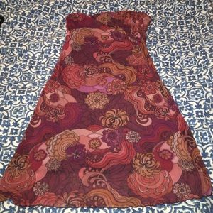 Boutique! One-of-a-kind floral strapless dress