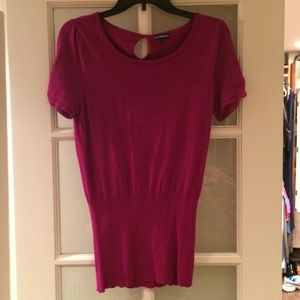 Express Short Sleeve Sweater Top