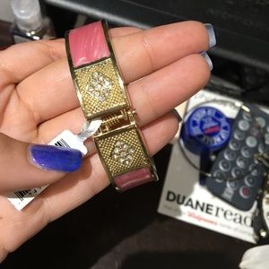 Pink and gold bracelet