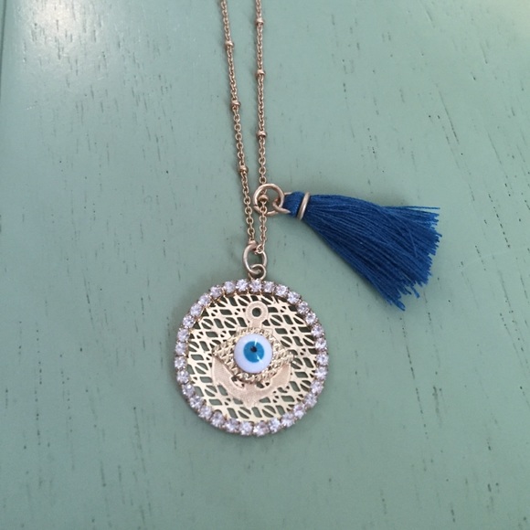 Ava + Amelia Evil Eye necklace