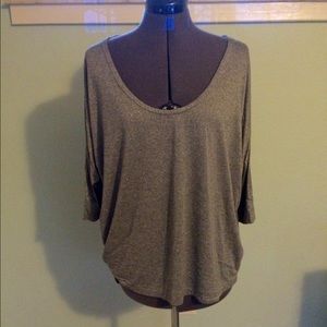 Glittery Grey Top- Splendid