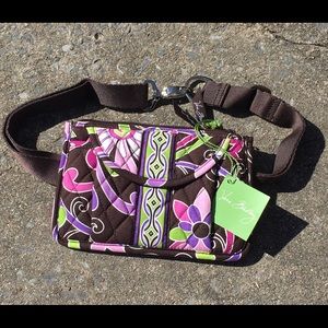 NWT Vera Bradley Travel Belt Bag in Purple Punch