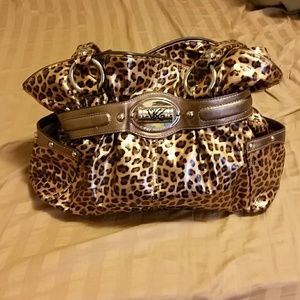Kathy Van Zeeland Leopard purse