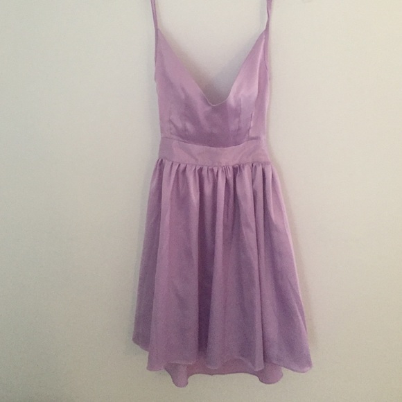Lilac backless dress