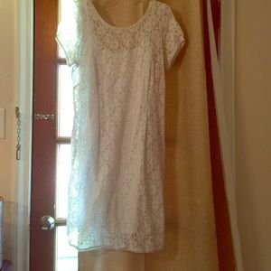White lace dress