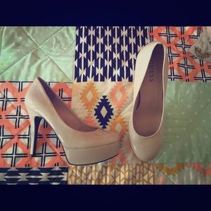 Nude Platform Pumps by Guess
