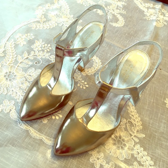 Sergio Rossi Metallic Heels!