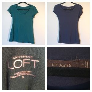 LOFT & Limited ♣️T-Shirt Bundle - Teal & Navy