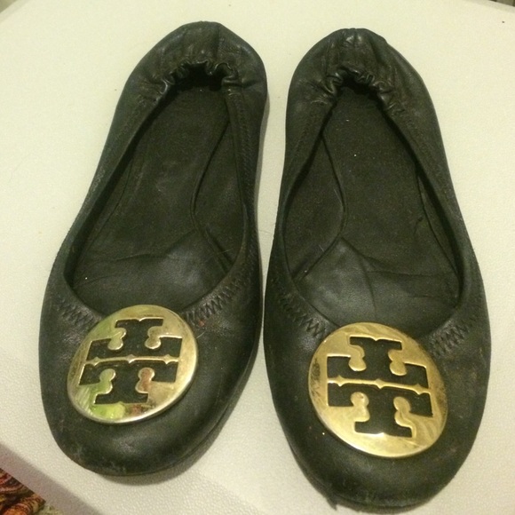 Tory burch black Reva flat
