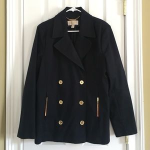 MICHAEL Michael Kors Jackets & Coats - Beautiful Navy Blue Blazer with Gold Hardware MICHAEL Michael Kors Jackets & Coats - Beautiful Navy Blue Blazer with Gold Hardware