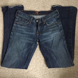 7 for all mankind jeans, size 26, medium wash