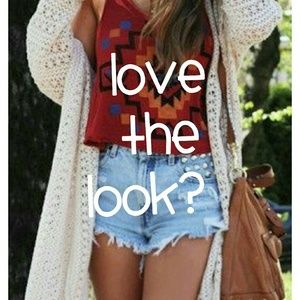 Cynthia Rowley Crochet duster