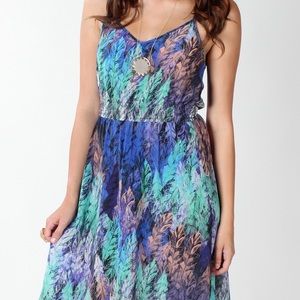 Charlie Jade feather print dress