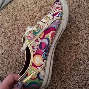 lightly worn authentic coach sneakers