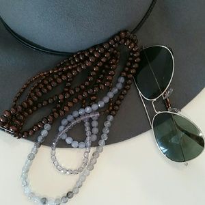 Triple Strand Beaded Necklace