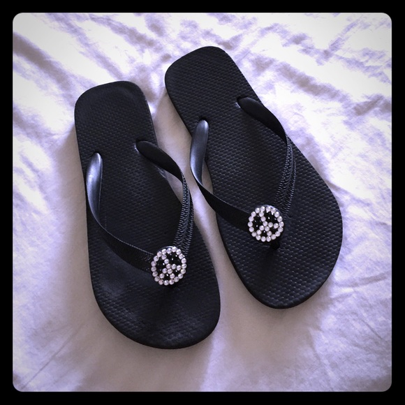 Peace flip flops