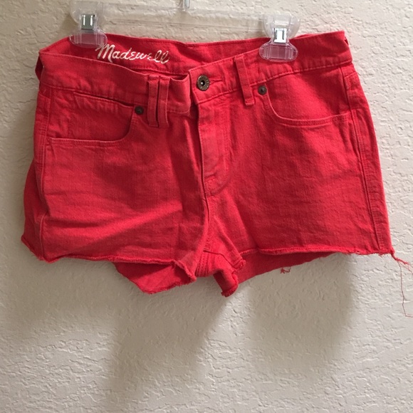 Madewell red shorts