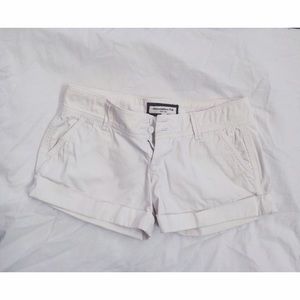 white chino shorts