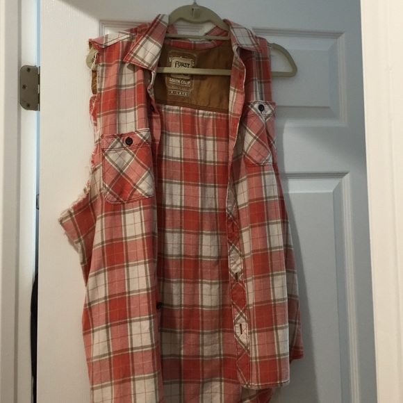 LF vintage sleeveless flannel