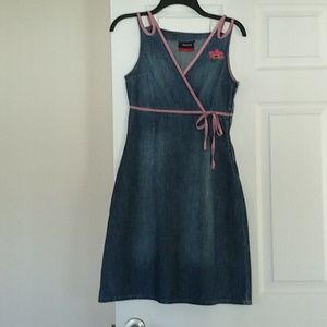 Denim sleeveless dress by Motor Jean's size S