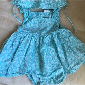 Baby girl dress and hat