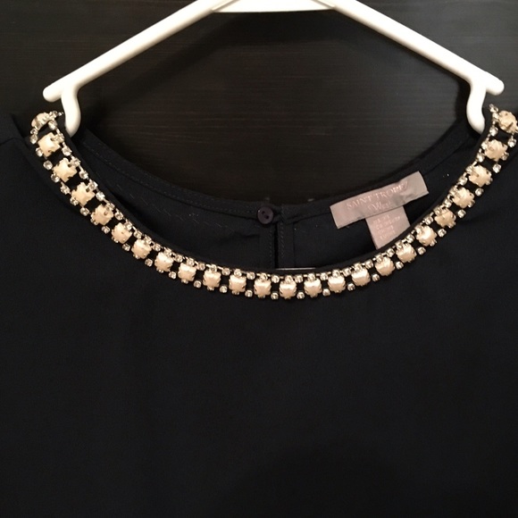 Saint Tropez blouse, xs, Navy with pearls - Picture 3 of 4