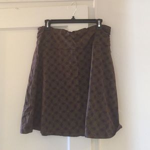 Horny Toad "Chaka" skirt in purple/green print