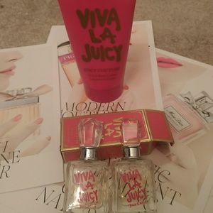 Juicy couture lotion and mini perfumes