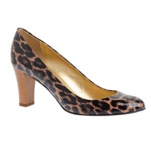 J.Crew Juliet Safari Patent-leather Midheels
