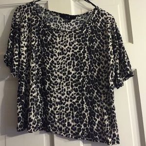 Forever 21 cheetah crop top
