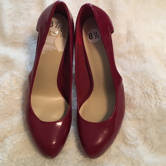 Paten Leather Platform Heels