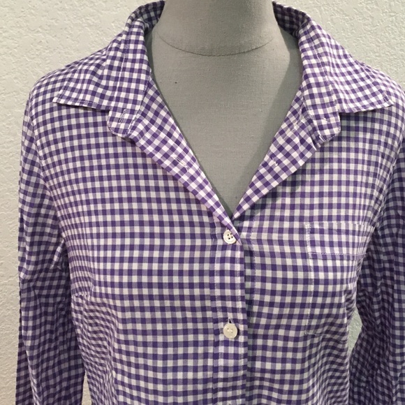 SOLD! ๐
๐ผ๐
๐ผ๐
๐ผPurple gingham button down - Picture 2 of 2