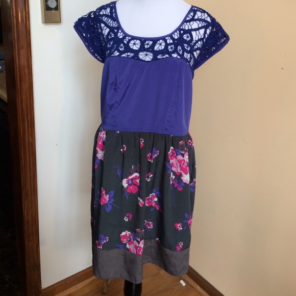 Crochet Accent Dress