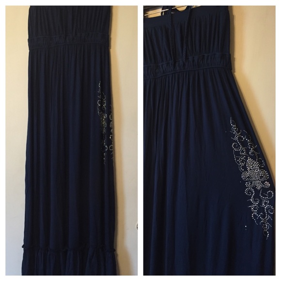 Christina Love Dresses & Skirts - Navy Blue Maxi Dress NWT