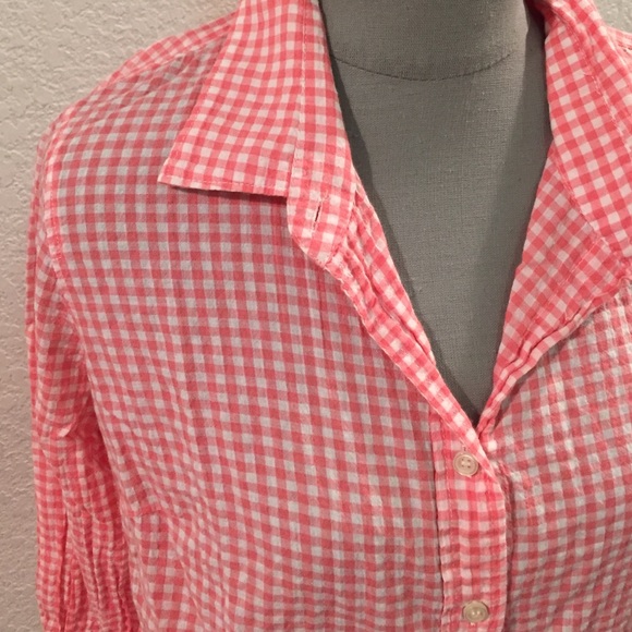 SOLD ❌❌❌Pink gingham button down - Picture 2 of 4